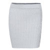 Glamaker Sexy side split knitted skirts women Summer casual high waist mini skirt Streetwear button knitting skirt party bottom