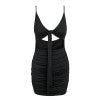 Glamaker Backless deep v neck bodycon sundress Sexy bow bandage mini dress women Crop beach summer party dress vestidos 2018