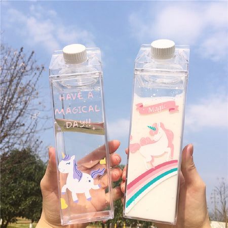 Ins New Cute Water Plastic Cartoon Drinking Container Flamingo Unicornio Coffee Drinking Cup Groot Milk Cup Plastic Cup 500ML