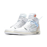 Original New Arrival Authentic NIKE Air Jordan 1 X Off-White Men's Basketball Shoes Sneakers AJ1 Good Quality AQ0818-148