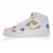 Authentic Nike Air Force Supreme NBA AF1 Men Skateboarding Shoes Sport Outdoor Original 2018 New Arrival  Sneakers Good Quality