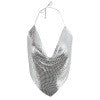 Glamaker Sexy chain sequin camisole tank top women shirts Halter v neck summer top cami Backless night club party crop top 2018