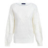 Simplee Lantern sleeve circles mohair splice women sweater Front v shape loose casual pullover 2018 Autumn winter jumper female