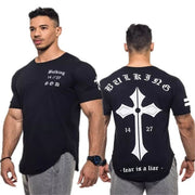 2018 New Sports clothing Gyms Tight t-shirt mens fitness t-shirt homme Running Gyms t shirt men fitness crossfit Summer tops