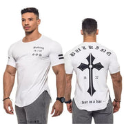 2018 New Sports clothing Gyms Tight t-shirt mens fitness t-shirt homme Running Gyms t shirt men fitness crossfit Summer tops