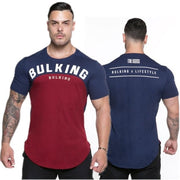 2018 New Sports clothing Gyms Tight t-shirt mens fitness t-shirt homme Running Gyms t shirt men fitness crossfit Summer tops
