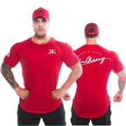 2018 New Sports clothing Gyms Tight t-shirt mens fitness t-shirt homme Running Gyms t shirt men fitness crossfit Summer tops