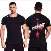 2018 New Sports clothing Gyms Tight t-shirt mens fitness t-shirt homme Running Gyms t shirt men fitness crossfit Summer tops