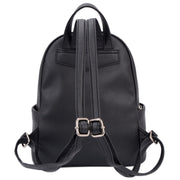 Playful Stripes Faux Leather Mini Backpack