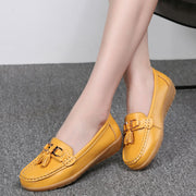 Women shoes 2018 summer mother shoes woman flats soft bottom genuine leather ladies ballet loafers flat shoes sneakers