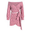 Glamaker Plaid bow tie sexy dress Women cropped holiday beach summer dress 2018 off shoulder sweet party club sundress vestidos