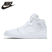 NIKE AIR JORDAN 1 MID AJ1 Original Mens Basketball Shoes Stability Breathable High Quality Sneakers For Men Shoes#554724-104