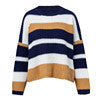 Simplee 2018 fashion O neck women sweaters Vintage rainbow sweater casual pullovers and sweaters Autumn winter jumpers