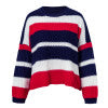 Simplee 2018 fashion O neck women sweaters Vintage rainbow sweater casual pullovers and sweaters Autumn winter jumpers