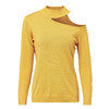 Simplee Elegant one shoulder long sleeve knitted women sweater White softly slim pullovers Autumn winter jumpers 2018 casual