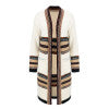 Simplee Elegant long sleeve print cardigan Women autumn winter loose casual sweater cardigan 2018 fashion women outwear jumpers