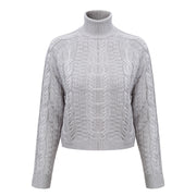 Glamaker Red casual fashion knitting sweater Women long sleeve sexy jumper Female autumn winter turtleneck streetwear pullover