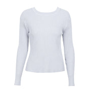 Simplee Backless bow knitted sweater women O neck casual pullover female 2017 autumn knitting jumper winter sweater pull femme