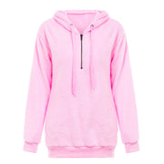 Simplee Hooded long sleeve coral fleece pullover women hoodies Zipper warm solid sweatshirt Casual autumn plus size coat 2018