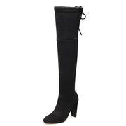DoraTasia brand new women's shoes woman boots large sizes 33-46 autumn winter over knee boots high heels sexy party boots women