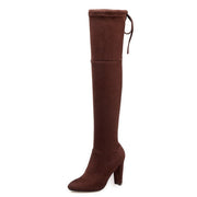 DoraTasia brand new women's shoes woman boots large sizes 33-46 autumn winter over knee boots high heels sexy party boots women