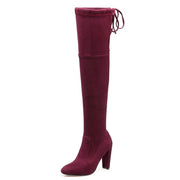 DoraTasia brand new women's shoes woman boots large sizes 33-46 autumn winter over knee boots high heels sexy party boots women