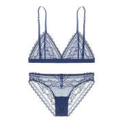 Varsbaby Sexy Lace Bra Briefs Ultra Thin Adjustable Comfortable Bra Set For Women