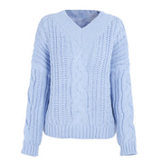 Simplee knitting pullover Autumn winter long sleeve 2017 sweater women pull femme streetwear soft jumper