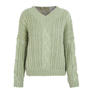 Simplee knitting pullover Autumn winter long sleeve 2017 sweater women pull femme streetwear soft jumper