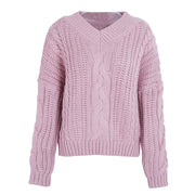 Simplee knitting pullover Autumn winter long sleeve 2017 sweater women pull femme streetwear soft jumper