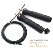 Crossfit Jump Rope with Anti-Slip Handle (Skip Speed & Weighted)