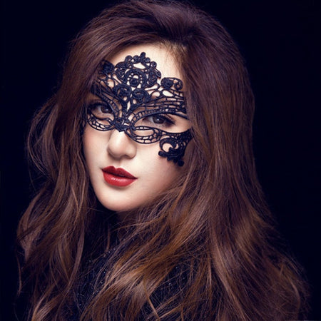 Black Sexy Lady Lace Party Masks Cutout Eye Masks for Masquerade Party Fancy nightclub Party Xmas Adult Games