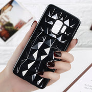 USLION Case For Samsung Galaxy Note 9 8 S8 S9 Plus S7 Edge 3D Diamond Clear Soft Phone Case for Galaxy A6 A8 Plus J2 J5 J7 Prime