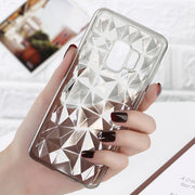 USLION Case For Samsung Galaxy Note 9 8 S8 S9 Plus S7 Edge 3D Diamond Clear Soft Phone Case for Galaxy A6 A8 Plus J2 J5 J7 Prime