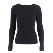 Simplee White knitted pullover sweater women Sexy elastic long sleeve knitting pullover Casual autumn winter jumper pullover