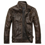 Mountainskin New Men's Leather Jackets Motorcycle PU Jacket Male Autumn Casual Leather Coats Slim Fit Mens Brand Clothing SA588