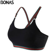 BONAS 2018 New Women Breathable Bra Adjustable Shockproof Sexy Bea Ice Mesh Sleeping Brassiere Lady Anti-sweat Running Vest