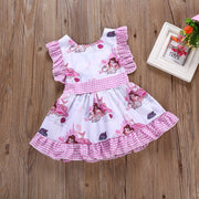 2018 Summer Baby Girl Dresses Princess Cartoon Dress with backless sleeveless  1-5y outfit clothes cute lovely party wear