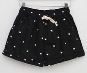 2018 New Summer Shorts Cats Pattern High Waist Elastic Cotton Short Fresh Floral Women Shorts Feminino