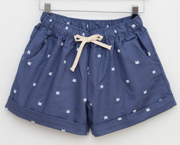 2018 New Summer Shorts Cats Pattern High Waist Elastic Cotton Short Fresh Floral Women Shorts Feminino