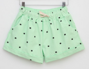 2018 New Summer Shorts Cats Pattern High Waist Elastic Cotton Short Fresh Floral Women Shorts Feminino