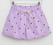 2018 New Summer Shorts Cats Pattern High Waist Elastic Cotton Short Fresh Floral Women Shorts Feminino