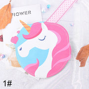 5styles Cartoon Animal Unicorn Coin Purse Girls Small Mini Change PU Leather Wallet Purse Women Key Wallet Coin Bag Kids Gifts