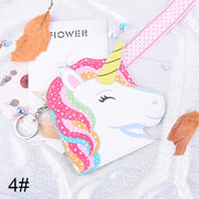 5styles Cartoon Animal Unicorn Coin Purse Girls Small Mini Change PU Leather Wallet Purse Women Key Wallet Coin Bag Kids Gifts