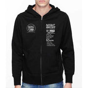 SHARK & Worker Playground Men Boy Black Hoodie Tracksuit Autumn Winter Pocket Hooded Long Sleeve Zip Tops Coat Jacket /SWP-H001K