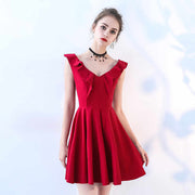 Treutoyeu Sexy Dresses Solid Black Sleeveless V Neck Fashion 2018 Summer A-Line Sexy Women Mini Party Dress D008