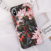 USLION Camellia Flower Leaf Case For Xiaomi POCOPHONE F1 Mi 8 SE Mi 5 5s 6 Plus Redmi 6 6A Note 5 Pro Phone Cases Hard PC Cover