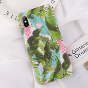 USLION Camellia Flower Leaf Case For Xiaomi POCOPHONE F1 Mi 8 SE Mi 5 5s 6 Plus Redmi 6 6A Note 5 Pro Phone Cases Hard PC Cover