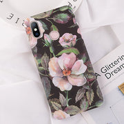USLION Camellia Flower Leaf Case For Xiaomi POCOPHONE F1 Mi 8 SE Mi 5 5s 6 Plus Redmi 6 6A Note 5 Pro Phone Cases Hard PC Cover